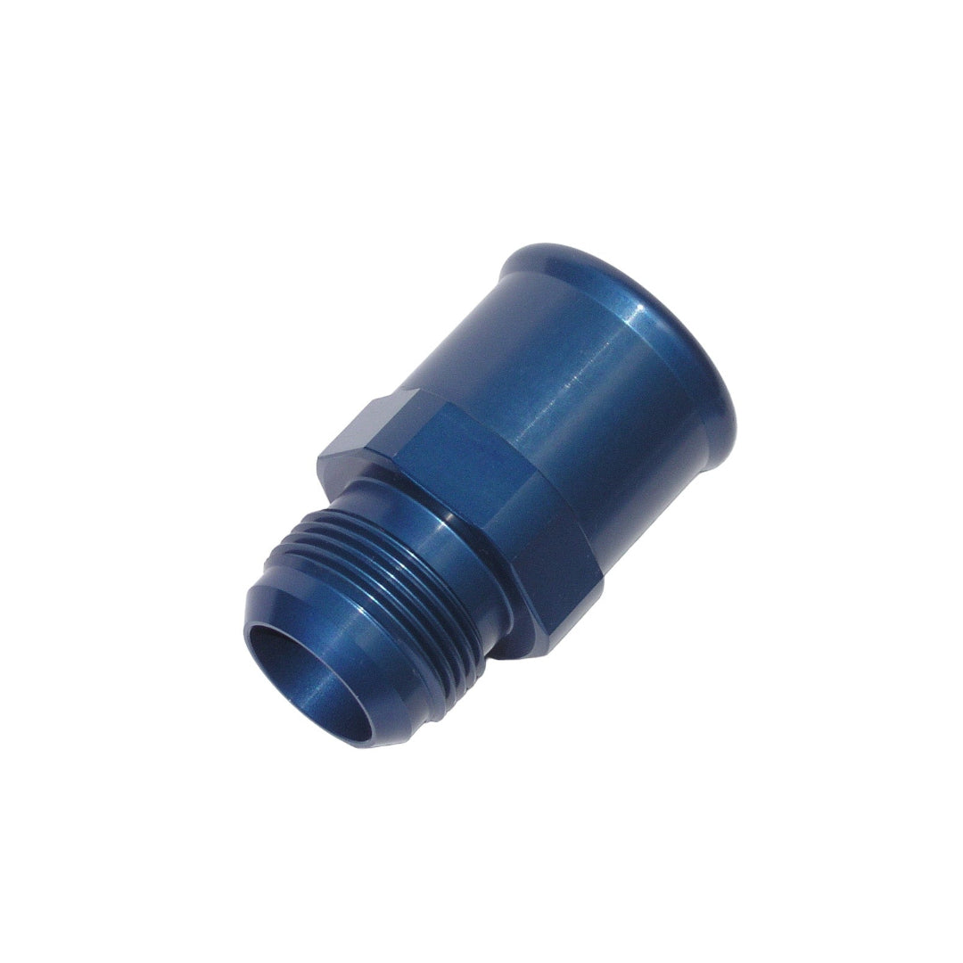 Meziere WA16150 -16 AN to 1.5 inch slip hose adapter - blue anodized