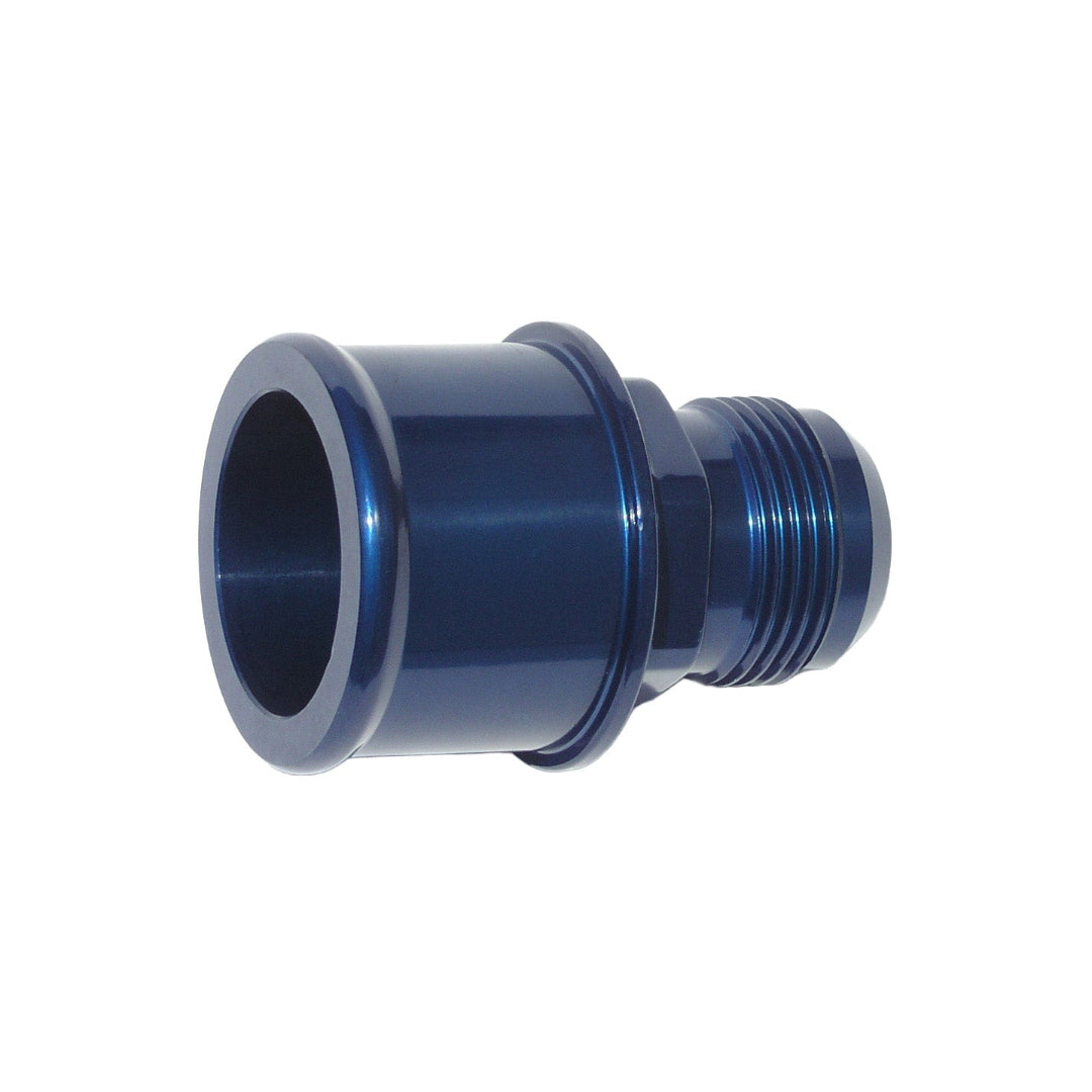 Meziere WA16175 -16 AN to 1.75 inch slip hose adapter - blue anodized