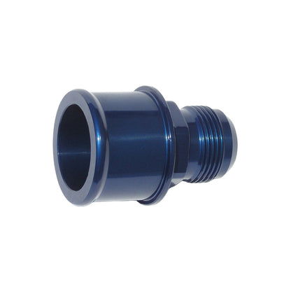 Meziere WA16175 -16 AN to 1.75 inch slip hose adapter - blue anodized