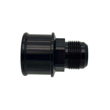 Meziere WA16175 -16 AN to 1.75 inch slip hose adapter - black anodized