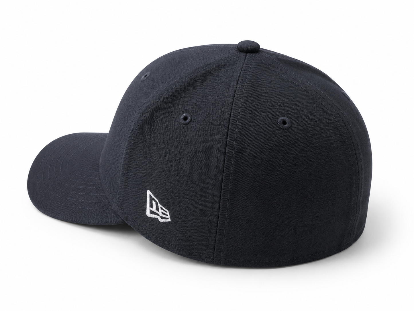 ACE INC New Era 39THIRTY charcoal cap, rear three-quarter view showing crown and New Era flag